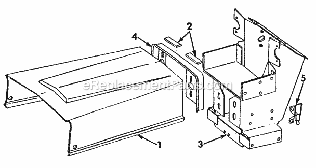 Hood & Pedestal Diagram and Parts List for 147 2050041U, 2050203U Cub Cadet Lawn Tractor